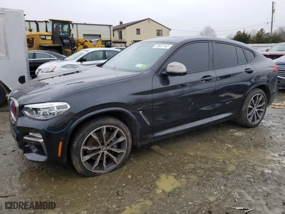 2019 BMW X4 M40i with VIN 5UXUJ5C58KLJ64373, listed as a Copart auction lot 70607142 with 0 mi miles. Bid and sale history available at carsss.com. Image 1.