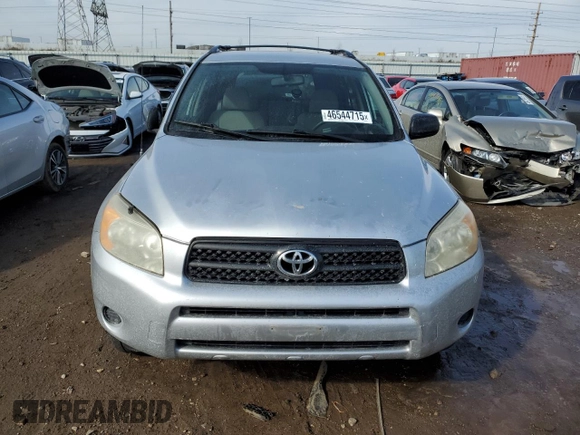 2006 Toyota RAV4 with VIN JTMBD33V266007317, listed as a Copart auction lot 46544715 with 123,558 mi miles and Clean Title. Bid and sale history available at carsss.com. Image 5.