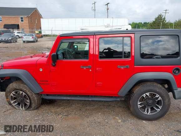2016 Jeep Wrangler Unlimited Sport with VIN 1C4BJWDG4GL137175, listed as a IAAI auction lot 42388587 with 160,337 mi miles and . Bid and sale history available at DreamBid. Image 14.