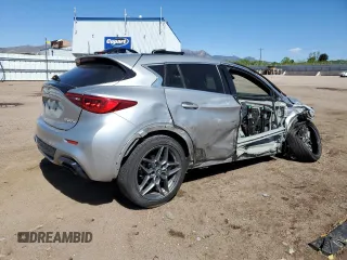 2017 Infiniti QX30 Sport with VIN SJKCH5CP4HA019827, listed as a Copart auction lot 57506415 with Not provided miles and Salvage title. Bid and sale history available at DreamBid. Image 3.