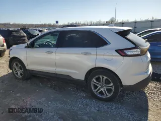 2016 Ford Edge Titanium with VIN 2FMPK3K95GBB13422, listed as a Copart auction lot 47021675 with 127,458 mi miles and Salvage Title. Bid and sale history available at carsss.com. Image 2.