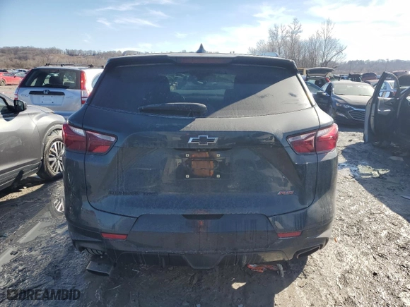 2019 Chevrolet Blazer RS with VIN 3GNKBJRS4KS689928, listed as a Copart auction lot 42967455 with 37,009 mi miles and Salvage Title. Bid and sale history available at carsss.com. Image 6.