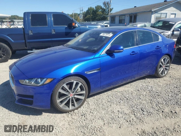 2019 Jaguar XE with VIN SAJAE4GX6KCP46973, listed as a Copart auction lot 76675914 with 42,419 mi miles and Salvage Title. Bid and sale history available at DreamBid. Image 1.
