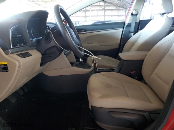 2017 Hyundai Elantra SE with VIN KMHD74LF6HU282102, listed as a Copart auction lot 49960075 with 94,024 mi miles and Salvage Title. Bid and sale history available at carsss.com. Image 7.