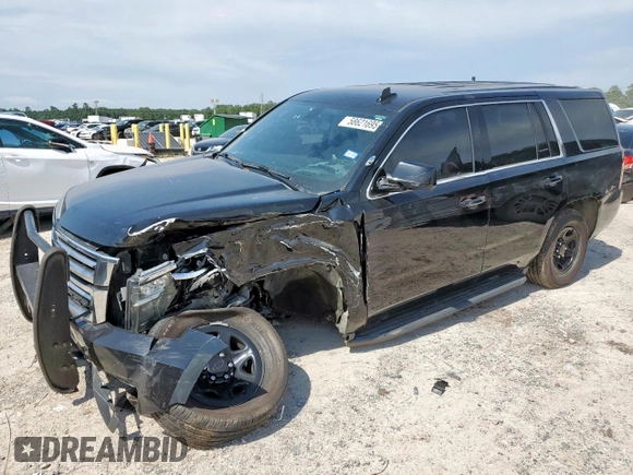 2020 Chevrolet Tahoe Commercial with VIN 1GNLCDEC0LR242390, listed as a Copart auction lot 58621695 with Not provided miles and Salvage title. Bid and sale history available at DreamBid. Image 1.