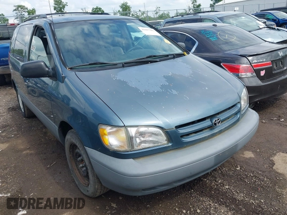 2000 Toyota Sienna LE z VIN 4T3ZF13C2YU215548, wystawiony jako IAAI lot #42417282 z przebiegiem 182 039 mil mil oraz . Historia ofert i sprzedaży dostępna na DreamBid. Obrazek 1.
