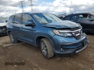 2019 Honda Pilot EX-L with VIN 5FNYF5H51KB042518, listed as a Copart auction lot 51809355 with 64,712 mi miles and Salvage Title. Bid and sale history available at DreamBid. Image 4.