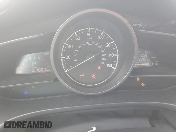2018 Mazda 3 Touring with VIN 3MZBN1V36JM179756, listed as a Copart auction lot 47603105 with 107,881 mi miles and Salvage Title. Bid and sale history available at carsss.com. Image 9.