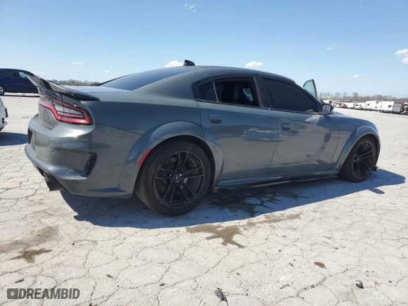 2021 Dodge Charger SRT Hellcat Widebody with VIN 2C3CDXL9XMH590492, listed as a Copart auction lot 50333335 with 32,279 mi miles and Salvage Title. Bid and sale history available at carsss.com. Image 3.