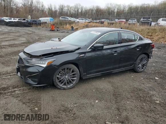 2022 Acura ILX Premium with VIN 19UDE2F80NA007870, listed as a Copart auction lot 51510945 with 79,529 mi miles and Salvage title. Bid and sale history available at DreamBid. Image 1.