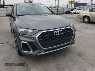 2022 Audi Q5 S line Premium with VIN WA1GAAFY0N2109689, listed as a Copart auction lot 54224605 with 111,964 mi miles and Salvage title. Bid and sale history available at DreamBid. Image 14.