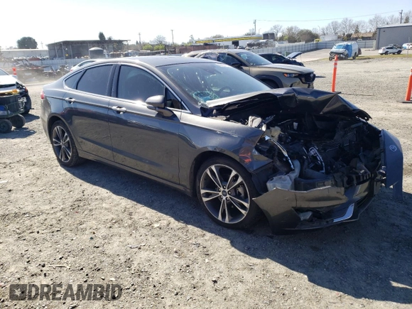 2019 Ford Fusion Titanium with VIN 3FA6P0D96KR154543, listed as a Copart auction lot 47564305 with 91,849 mi miles and Salvage Title. Bid and sale history available at carsss.com. Image 4.