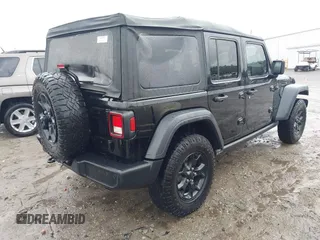 2021 Jeep Wrangler Unlimited Sport S with VIN 1C4HJXDN0MW678801, listed as a IAAI auction lot 42211815 with 96,849 mi miles and . Bid and sale history available at DreamBid. Image 4.