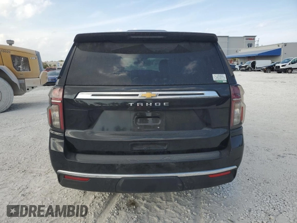 2021 Chevrolet Tahoe LS with VIN 1GNSCMKD4MR299752, listed as a Copart auction lot 50038445 with 69,349 mi miles and Salvage title. Bid and sale history available at DreamBid. Image 6.