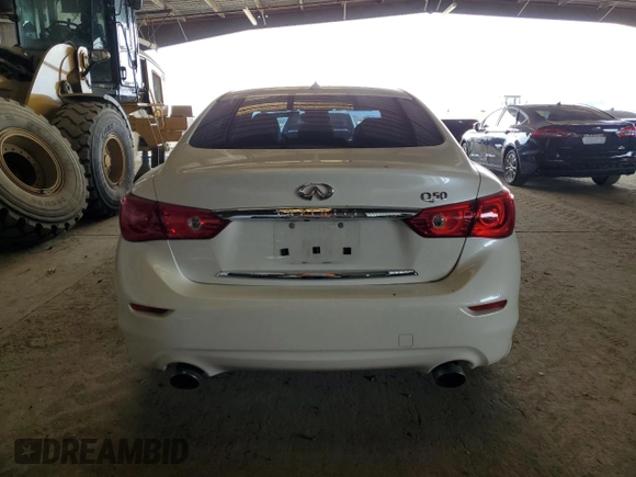 2016 Infiniti Q50 3.0t Premium with VIN JN1EV7AP6GM300482, listed as a Copart auction lot 49346165 with 60,743 mi miles and Salvage Title. Bid and sale history available at carsss.com. Image 6.