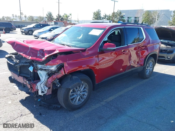 2023 Chevrolet Traverse LT Cloth with VIN 1GNERGKWXPJ118364, listed as a IAAI auction lot 41353176 with 35,183 mi miles. Bid and sale history available at carsss.com. Image 2.