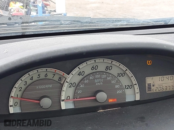 2008 Toyota Yaris with VIN JTDBT923981287730, listed as a IAAI auction lot 42141989 with 206,377 mi miles. Bid and sale history available at carsss.com. Image 7.