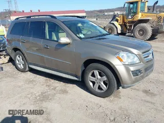 2008 Mercedes-Benz GL-Class 4.6L with VIN 4JGBF71E58A312987, listed as a IAAI auction lot 41886376 with 159,902 mi miles. Bid and sale history available at carsss.com. Image 1.
