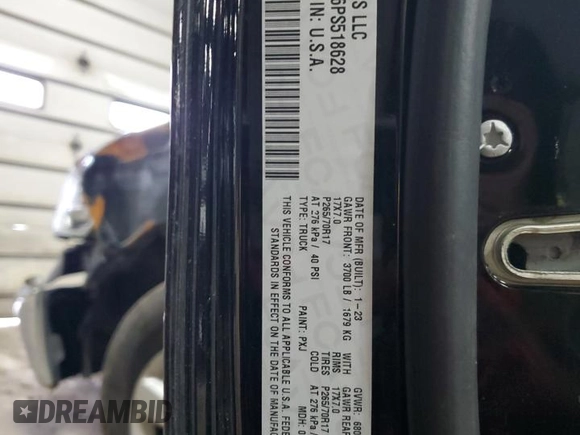 2023 Ram 1500 SLT z VIN 1C6RR6LG6PS518628, wystawiony jako Copart lot #47105535 z przebiegiem 44 279 mil mil oraz Nie do naprawy • Non repairable. Historia ofert i sprzedaży dostępna na DreamBid. Obrazek 13.