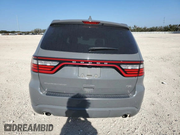 2020 Dodge Durango R/T with VIN 1C4SDHCT8LC153228, listed as a Copart auction lot 80578714 with 103,156 mi miles and Salvage title. Bid and sale history available at DreamBid. Image 6.