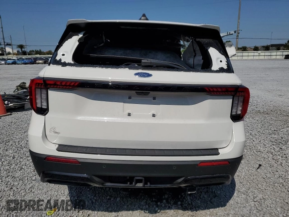 2025 Ford Explorer ST-Line with VIN 1FMUK7KH6SGA43772, listed as a Copart auction lot 53444695 with Not provided miles and Non repairable. Bid and sale history available at DreamBid. Image 6.