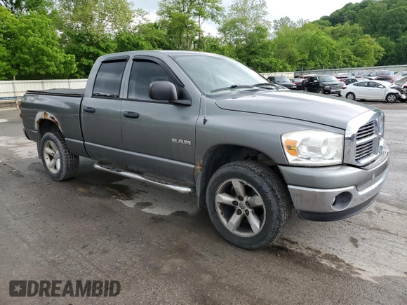 2008 Dodge 1500 ST z VIN 1D7HU18N68J134195, wystawiony jako Copart lot #57781925 z przebiegiem 122 316 mil mil oraz Szkoda całkowita • Salvage title. Historia ofert i sprzedaży dostępna na DreamBid. Obrazek 4.