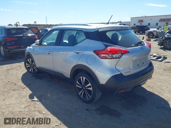 2020 Nissan Kicks SV with VIN 3N1CP5CV4LL496721, listed as a IAAI auction lot 41700838 with 95,874 mi miles. Bid and sale history available at carsss.com. Image 3.