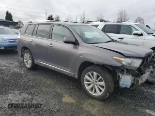 2012 Toyota Highlander Hybrid Limited with VIN JTEDC3EH9C2006831, listed as a Copart auction lot 82514713 with 179,737 mi miles and Salvage Title. Bid and sale history available at carsss.com. Image 4.