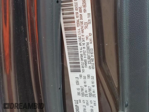 2014 Ram 1500 Express with VIN 3C6JR6AT1EG300744, listed as a Copart auction lot 65007225 with 222,283 mi miles and Clean title. Bid and sale history available at DreamBid. Image 12.
