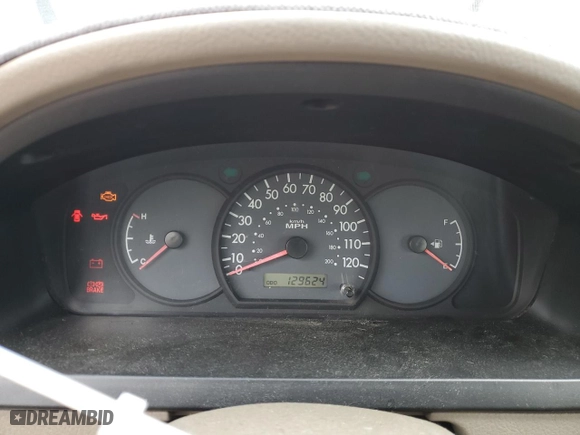 2005 Kia Rio with VIN KNADC125256398384, listed as a Copart auction lot 73652324 with 129,624 mi miles and Clean Title. Bid and sale history available at carsss.com. Image 9.