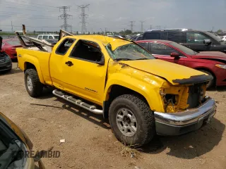 2005 GMC Canyon SLE Z71 with VIN 1GTDT196358130644, listed as a Copart auction lot 59961554 with 195,697 mi miles and Salvage Title. Bid and sale history available at carsss.com. Image 4.