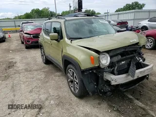 2015 Jeep Renegade Latitude with VIN ZACCJABT4FPB94039, listed as a Copart auction lot 55225915 with 169,914 mi miles and Salvage Title. Bid and sale history available at DreamBid. Image 14.