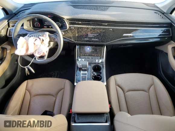 2023 Audi Q7 Premium Plus with VIN WA1LXBF78PD015318, listed as a Copart auction lot 49242945 with 23,027 mi miles and Salvage Title. Bid and sale history available at carsss.com. Image 8.