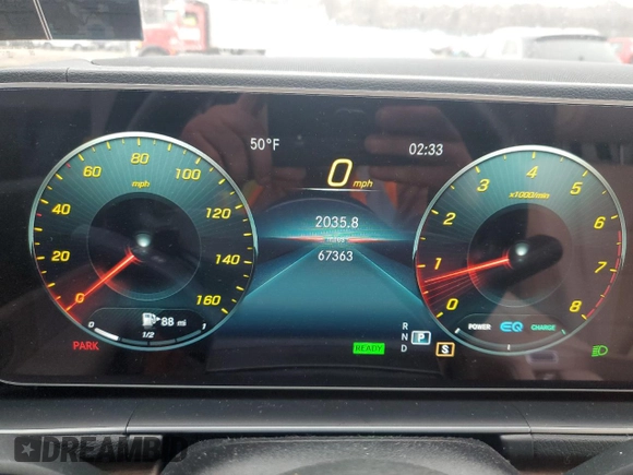 2021 Mercedes-Benz GLS with VIN 4JGFF5KE2MA378721, listed as a Copart auction lot 50127255 with 67,363 mi miles and Salvage Title. Bid and sale history available at carsss.com. Image 9.