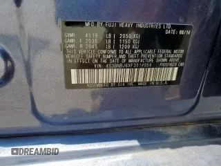 2015 Subaru Legacy Limited with VIN 4S3BNBJ6XF3014956, listed as a Copart auction lot 61014265 with 37,033 mi miles and Clean title. Bid and sale history available at DreamBid. Image 12.
