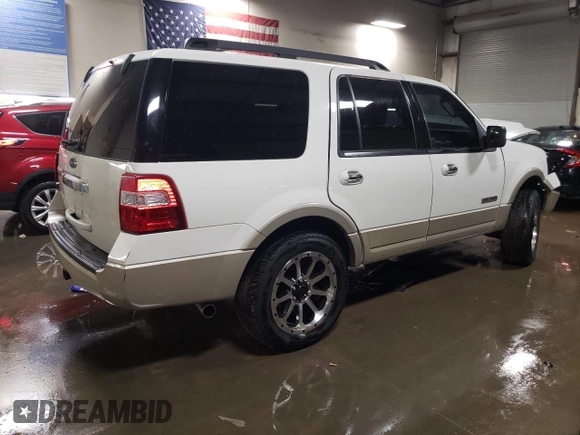 2008 Ford Expedition Eddie Bauer with VIN 1FMFU18518LA43000, listed as a Copart auction lot 49407645 with 108,053 mi miles and Salvage title. Bid and sale history available at DreamBid. Image 3.