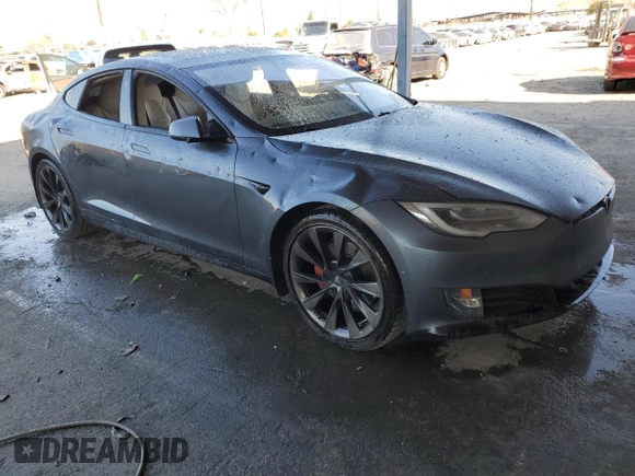 2018 Tesla Model S 75D with VIN 5YJSA1E48JF254615, listed as a Copart auction lot 49901715 with 109,694 mi miles and Salvage title. Bid and sale history available at DreamBid. Image 4.
