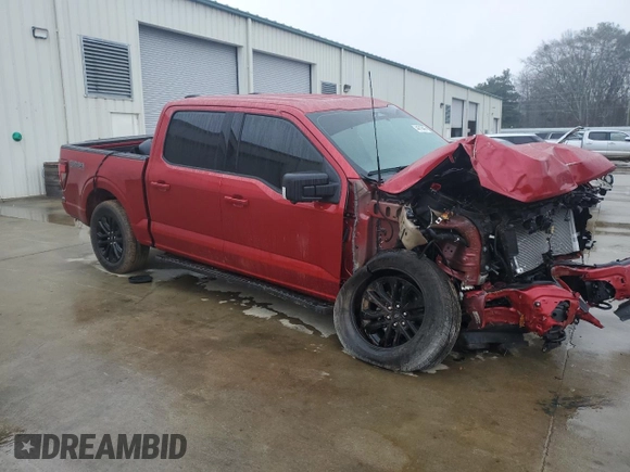 2024 Ford F-150 XLT with VIN 1FTFW3L81RFB84869, listed as a Copart auction lot 44618435 with Not Provided miles and Salvage Title. Bid and sale history available at DreamBid. Image 4.