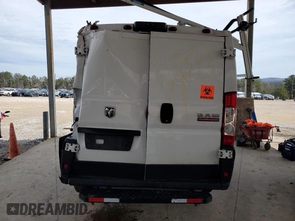 2022 Ram ProMaster Cargo with VIN 3C6LRVNG2NE132740, listed as a Copart auction lot 43254665 with 32,542 mi miles and Clean Title. Bid and sale history available at DreamBid. Image 6.