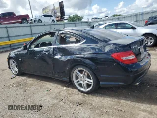 2012 Mercedes-Benz C 250 with VIN WDDGJ4HB0CF755536, listed as a Copart auction lot 58962955 with 117,349 mi miles and Salvage title. Bid and sale history available at DreamBid. Image 2.