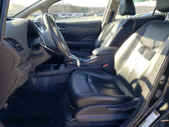 2015 Nissan LEAF SV with VIN 1N4AZ0CP5FC321046, listed as a Copart auction lot 72875012 with 56,265 mi miles. Bid and sale history available at carsss.com. Image 7.