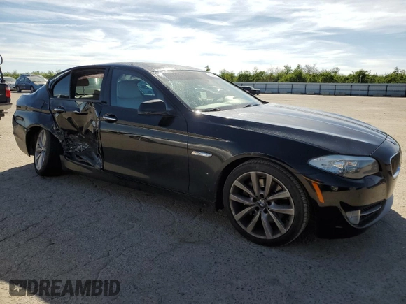 2011 BMW 5 Series 535i with VIN WBAFR7C59BC603284, listed as a Copart auction lot 50640615 with 110,665 mi miles and Salvage Title. Bid and sale history available at carsss.com. Image 4.
