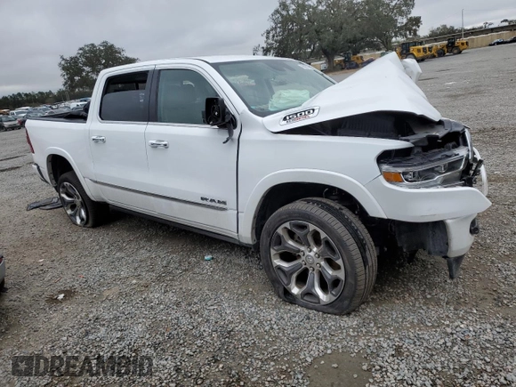 2022 Ram 1500 Limited with VIN 1C6SRFHM2NN161007, listed as a Copart auction lot 45602115 with 30,762 mi miles and Salvage title. Bid and sale history available at DreamBid. Image 4.