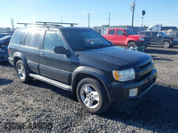 2001 Infiniti QX4 with VIN JNRDR09X21W203722, listed as a IAAI auction lot 41695963 with 123,735 mi miles and . Bid and sale history available at DreamBid. Image 1.