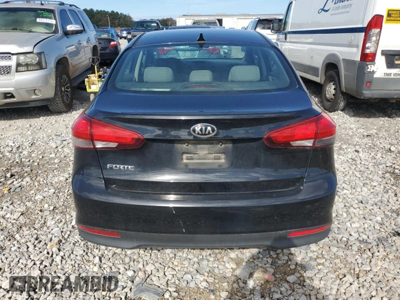 2017 Kia Forte LX with VIN 3KPFK4A72HE061103, listed as a Copart auction lot 80927734 with 156,753 mi miles and Salvage Title. Bid and sale history available at carsss.com. Image 6.