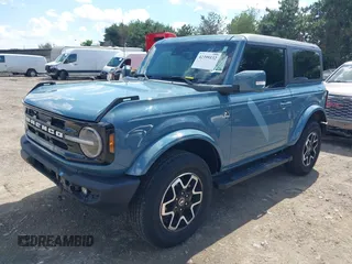 2022 Ford Bronco with VIN 1FMDE5AH3NLA89231, listed as a IAAI auction lot 42399132 with 13,244 mi miles and . Bid and sale history available at DreamBid. Image 2.