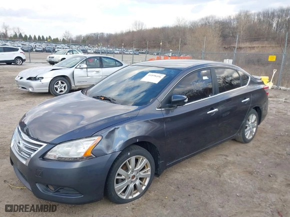 2014 Nissan Sentra SV with VIN 3N1AB7APXEY322020, listed as a IAAI auction lot 41898496 with 122,371 mi miles. Bid and sale history available at carsss.com. Image 2.