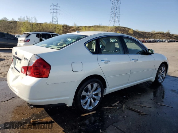 2007 Infiniti M x with VIN JNKAY01F67M460331, listed as a Copart auction lot 54902335 with 142,566 mi miles and Salvage Title. Bid and sale history available at DreamBid. Image 3.