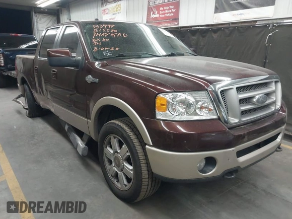 2008 Ford F-150 XLT with VIN 1FTPW14V88KE15530, listed as a IAAI auction lot 41992528 with 131,854 mi miles. Bid and sale history available at carsss.com. Image 1.