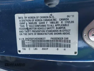 2012 Honda Civic LX с VIN 2HGFB2F54CH508377, выставлен на аукционе IAAI как лот 41654718 с пробегом 208 572 миль миль и . История ставок и продаж доступна на DreamBid. Изображение 9.